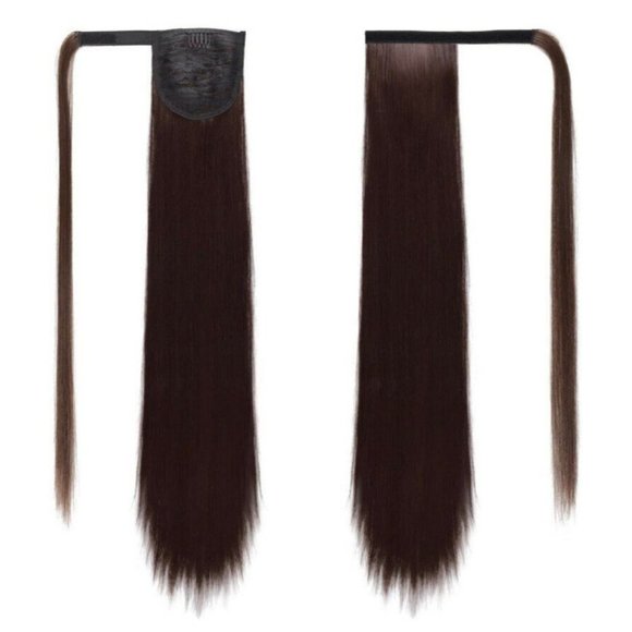 Ponytail Wrap Around Hair Piece Long Straight 22 Inch MMZ-22 Color 2 - Picture 2 of 12